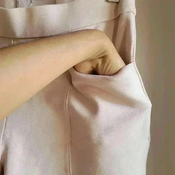 Anne Klein Women's Blush Pink Leggins / Pants Elastic Waist 28" Spandex - Picture 5 of 11